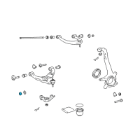 OEM 2008 Toyota 4Runner Lower Control Arm Nut Diagram - 90170-14026