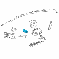 OEM Chevrolet Volt Side Sensor Diagram - 13504471