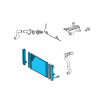 OEM 2012 Toyota RAV4 Radiator Assembly Diagram - 16400-28570