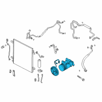 OEM 2012 Infiniti QX56 Compressor - Cooler Diagram - 92600-1LA3D