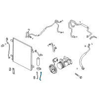 OEM 2017 Nissan Armada Pipe Cooler CONDENSER To Tank Diagram - 92446-1LA0B