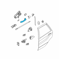 OEM 2002 BMW X5 Outside Door Handle Diagram - 51-21-7-002-312