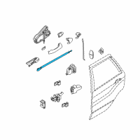 OEM 2002 BMW X5 Rear Door Handle Bowden Cable Diagram - 51-22-8-403-058