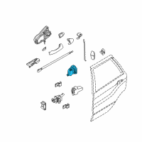 OEM 2005 BMW X5 Motor Actuator Door Lock, Left Diagram - 51-22-8-402-601