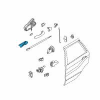 OEM BMW Interior Rear Right Door Handle Diagram - 51-42-7-000-234