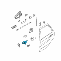 OEM 2002 BMW X5 Rear Door Brake Diagram - 51-22-8-402-561