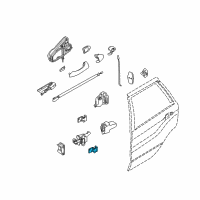 OEM 2002 BMW X5 Hinge, Rear Door, Lower, Left Diagram - 41-52-8-269-845