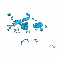 OEM 2005 Pontiac GTO Module Asm-Heater & A/C Evaporator Diagram - 92084225