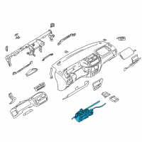 OEM 2003 Chevrolet Tracker Heater Control Lever Assembly(On Esn) Diagram - 30021241