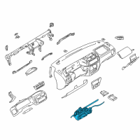 OEM 2004 Chevrolet Tracker Heater Control Lever Assembly(On Esn) Diagram - 30021241