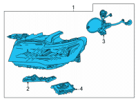 OEM Cadillac Escalade Composite Assembly Diagram - 84950142