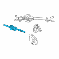 OEM Ford F-250 Axle Shaft Assembly Diagram - 4C3Z-3220-BA