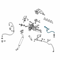 OEM Buick Water Feed Tube Diagram - 55500592