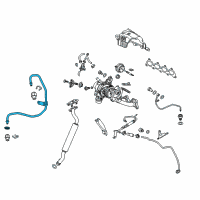 OEM Buick Oil Feed Tube Diagram - 55569223