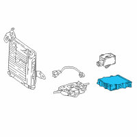 OEM Lexus LS500h Clear Computer Assembly Diagram - 89340-50111