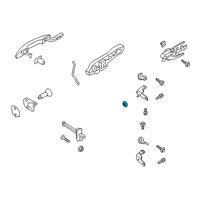 OEM Ford Escape Upper Hinge Diagram - H1BZ-5822800-A