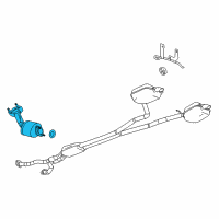 OEM 2010 Cadillac CTS Converter Diagram - 25971634