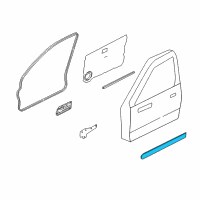 OEM 2002 Nissan Xterra Side MOULDING-Fender Diagram - 80870-7Z500