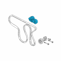 OEM Chevrolet Serpentine Tensioner Diagram - 12573024