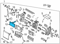 OEM 2020 Hyundai Sonata Core & Seal Assembly-Heater Diagram - 97138-L5000