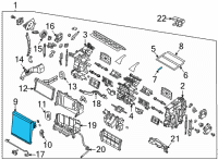 OEM 2022 Hyundai Sonata EVAPORATOR ASSY Diagram - 97139-L1001