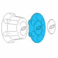 OEM 2001 Chevrolet Tahoe Hub Cap Diagram - 15712388