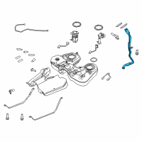 OEM 2012 Ford Explorer Filler Pipe Diagram - BB5Z-9034-G
