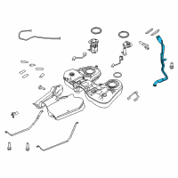 OEM 2011 Ford Explorer Filler Pipe Diagram - BB5Z-9034-G