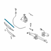 OEM 2003 Dodge Sprinter 2500 Blade-WIPER Blade Diagram - 5133992AA