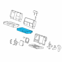 OEM 2007 Chevrolet Silverado 2500 HD Pad Asm-Rear Seat Cushion Diagram - 22771033