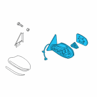OEM Nissan Altima Mirror Assy-Outside, RH Diagram - 96301-JB10E