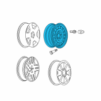 OEM 2013 Chevrolet Impala Spare Wheel Diagram - 9598749