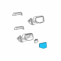 OEM 2010 Ford Ranger Mirror Glass Diagram - 6L5Z-17K707-A