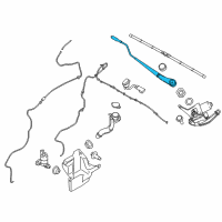 OEM 2018 Ford Transit Connect Wiper Arm Diagram - DT1Z-17526-E