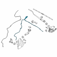 OEM 2020 Ford Transit Connect Washer Hose Diagram - DT1Z-17A605-X