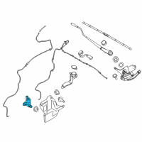 OEM Ford Edge Washer Pump Diagram - JL1Z-17664-A