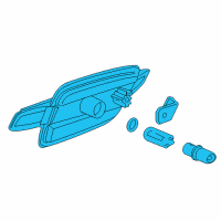 OEM 2009 Pontiac G8 Lamp Asm, Front Side Turn Signal Diagram - 92420920