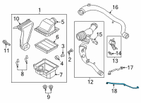 OEM 2021 Ford F-150 HOSE - FUEL VAPOUR Diagram - ML3Z-9G297-D