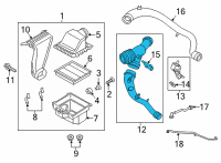 OEM 2022 Ford F-150 HOSE - AIR Diagram - ML3Z-9C623-D