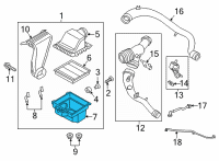 OEM Ford F-150 Lower Housing Diagram - HL3Z-9A612-A