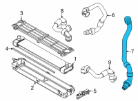 OEM 2020 BMW X5 HOSE ELECTRIC COOLANT PUMP Diagram - 17-12-8-071-765