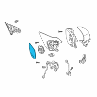 OEM 2015 Honda Accord Mirror Sub R R101 Diagram - 76203-T2G-A11