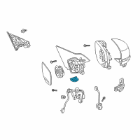 OEM 2015 Honda Accord Light Assembly, Driver Side Turn Diagram - 76259-T2G-A02