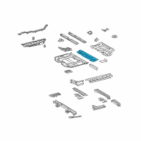 OEM 2008 Toyota Highlander Center Floor Pan Diagram - 58212-48907