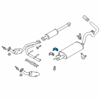 OEM 2019 Ford F-150 Muffler Rear Bracket Diagram - BL3Z-5260-A