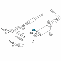 OEM 2015 Lincoln Navigator Muffler Rear Bracket Diagram - BL3Z-5260-A