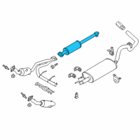 OEM 2016 Ford F-150 Front Pipe Diagram - GL3Z-5A212-A