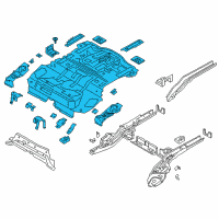 OEM Ford Rear Floor Pan Diagram - G1FZ-5811215-B