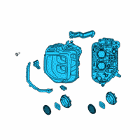 OEM 2022 Hyundai Palisade Headlamp Assembly, Left Diagram - 92101-S8110