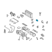 OEM BMW 550i Actuator, Right Footwell Flap Diagram - 64-11-6-942-992